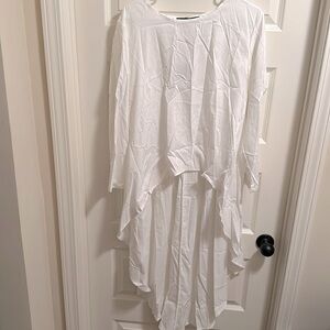 White Hi Lo Tunic